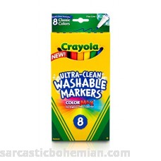 Crayola Ultra-Clean Washable Markers Color Max Fine Line Classic Colors 8 Ea Pack of 6 B008CBWURA